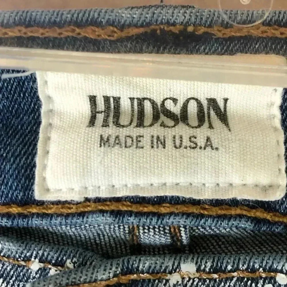 🔥HP🔥 Hudson Women’s Mid Rise Nico Super Skinny Snake Jeans Size 24 - Picture 3 of 12